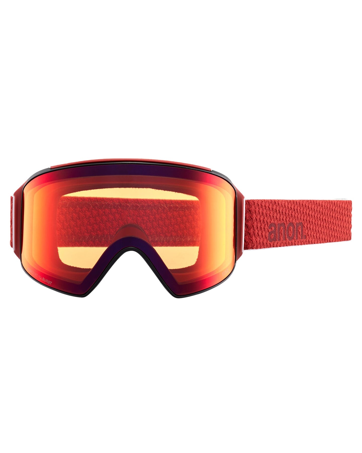 Anon M4 Cylindrical Snow Goggles + Bonus Lens + Mfi® Face Mask - Mars/Perceive Sunny Red Lens Snow Goggles - Trojan Wake Ski Snow