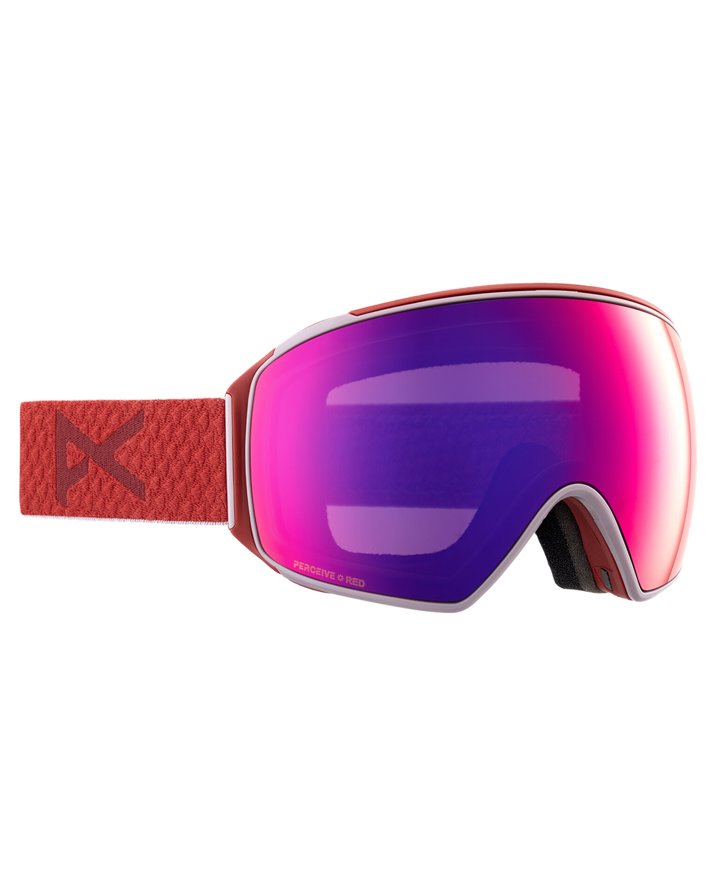 Anon M4 Toric Low Bridge Fit Snow Goggles + Bonus Lens + Mfi® Face Mask - Mars/Perceive Sunny Red Lens Snow Goggles - Trojan Wake Ski Snow