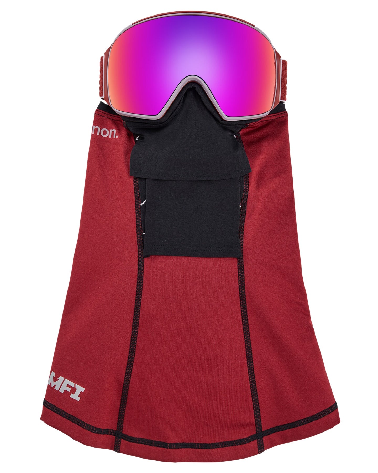 Anon M4 Toric Low Bridge Fit Snow Goggles + Bonus Lens + Mfi® Face Mask - Mars/Perceive Sunny Red Lens Snow Goggles - Trojan Wake Ski Snow