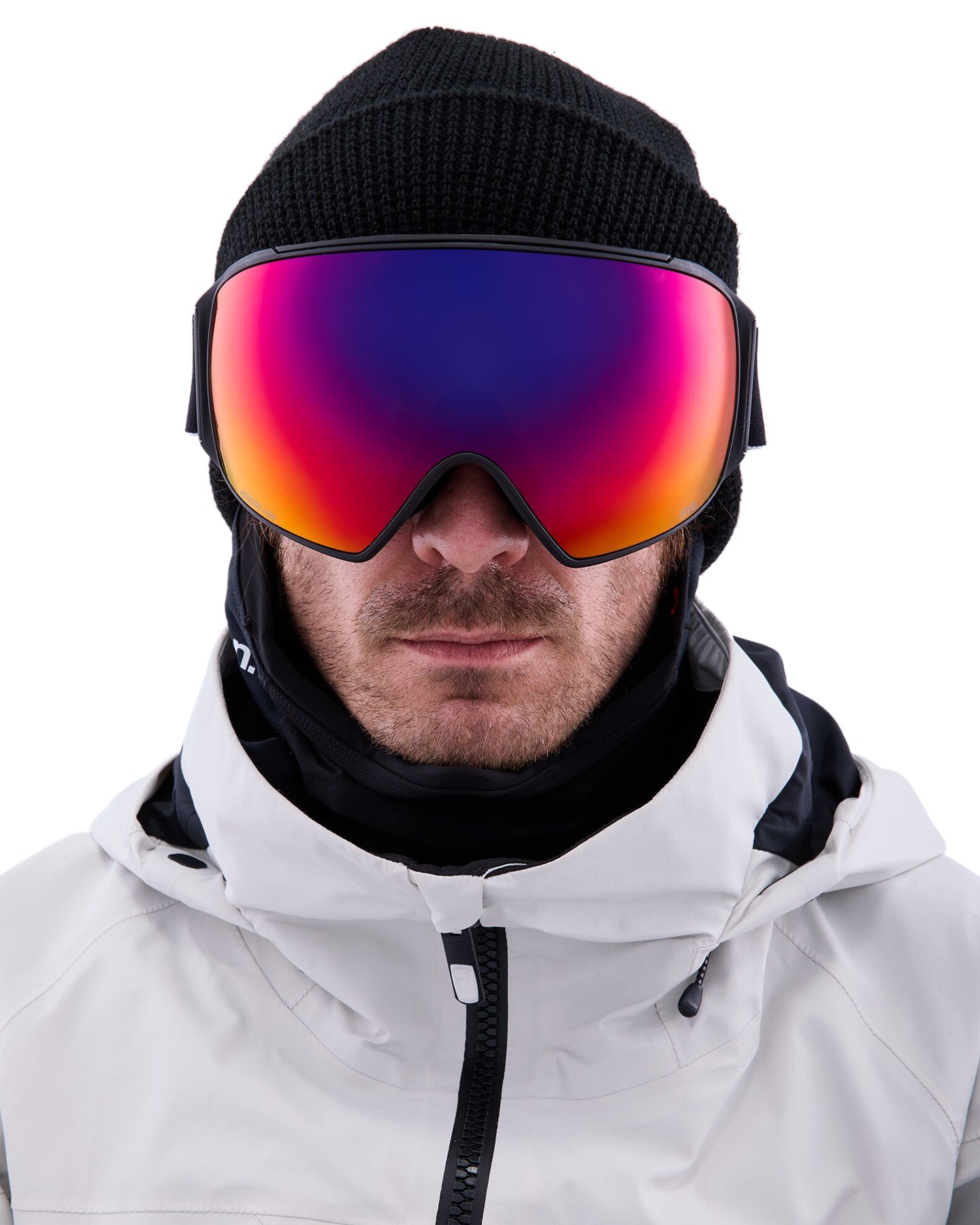 Anon M4 Toric Low Bridge Snow Goggles + Bonus Lens + Mfi® Face Mask - Black/Perceive Sunny Red Lens Snow Goggles - Trojan Wake Ski Snow