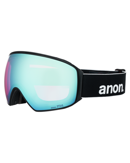 Anon M4 (Toric) Low Bridge Snow Goggles + Bonus Lens + MFI® Face Mask - Black/Perceive Variable Blue Unisex Snow Goggles - Trojan Wake Ski Snow