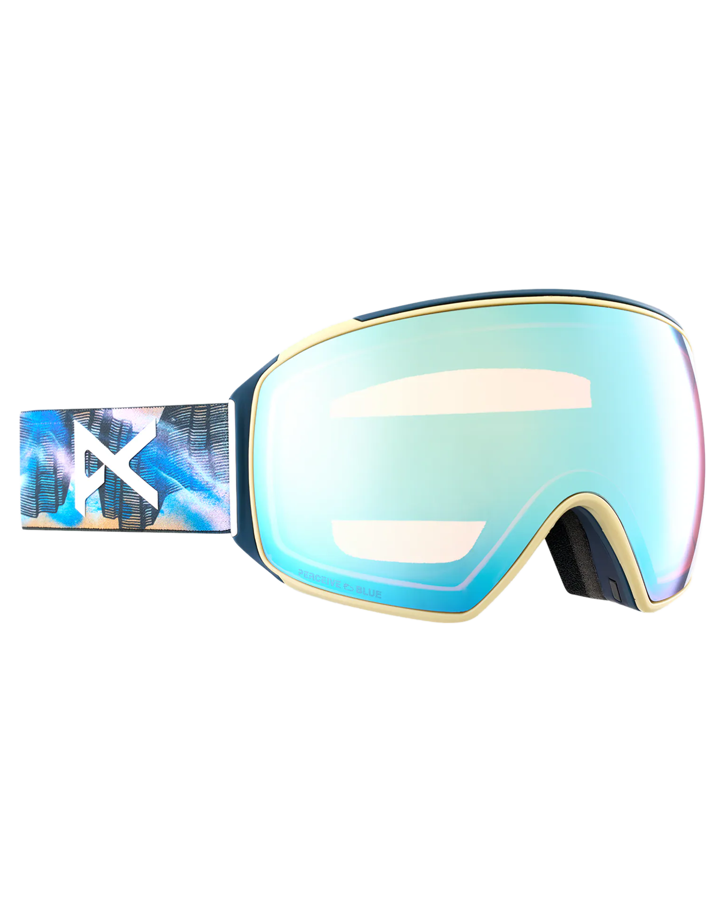 Anon M4 Toric Snow Goggles + Bonus Lens + Mfi® Face Mask - Chet Malinow/Perceive Variable Blue Lens Men's Snow Goggles - Trojan Wake Ski Snow