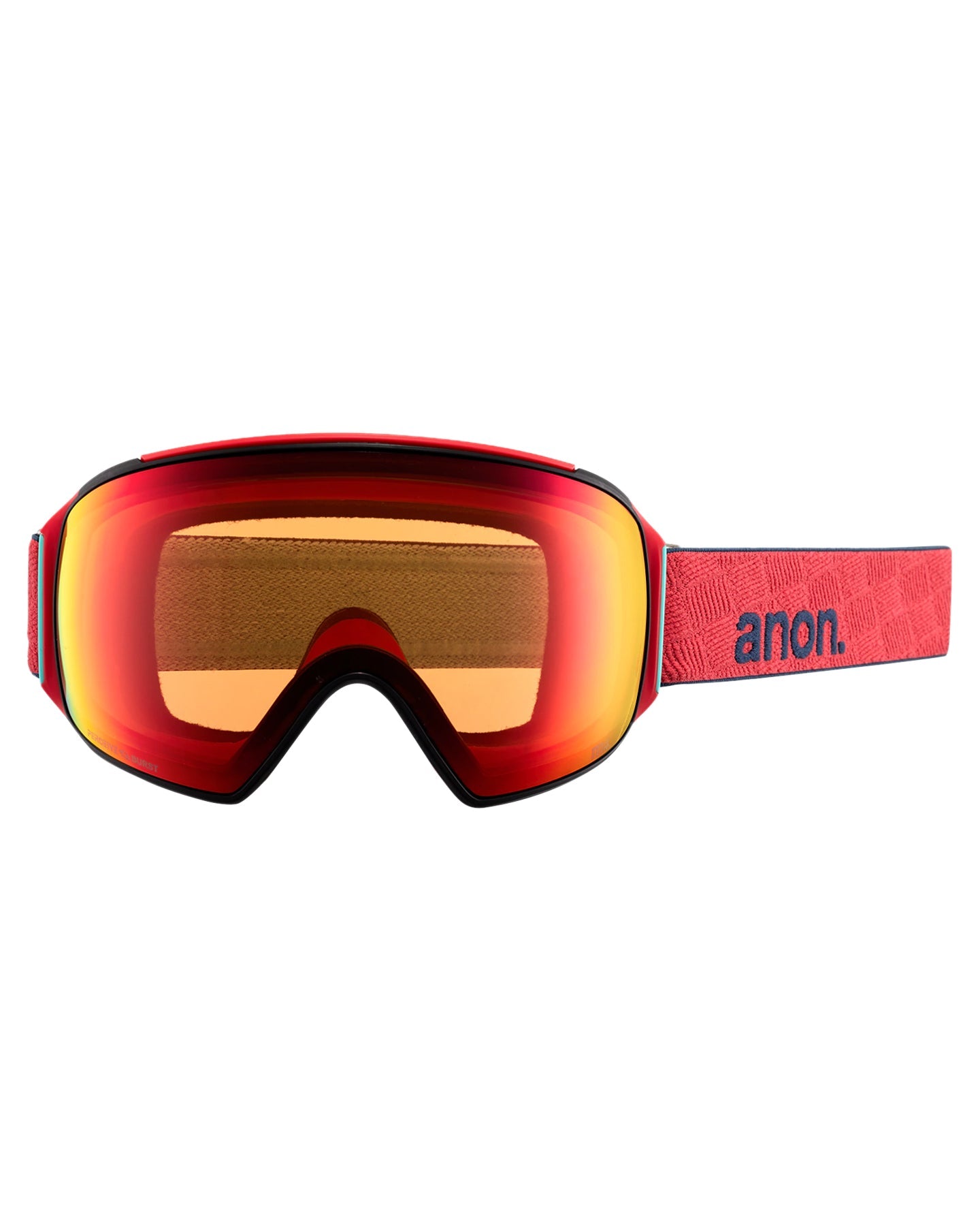 Anon M4 Toric Snow Goggles + Bonus Lens + Mfi® Face Mask - Coral/Perceive Sunny Bronze Lens Men's Snow Goggles - Trojan Wake Ski Snow