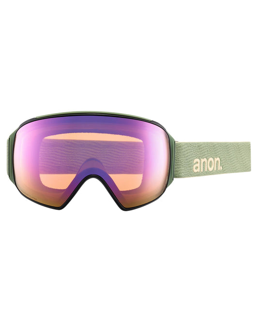 Anon M4 Toric Snow Goggles + Bonus Lens + Mfi® Face Mask - Hedge/Perceive Variable Green Lens Snow Goggles - Trojan Wake Ski Snow