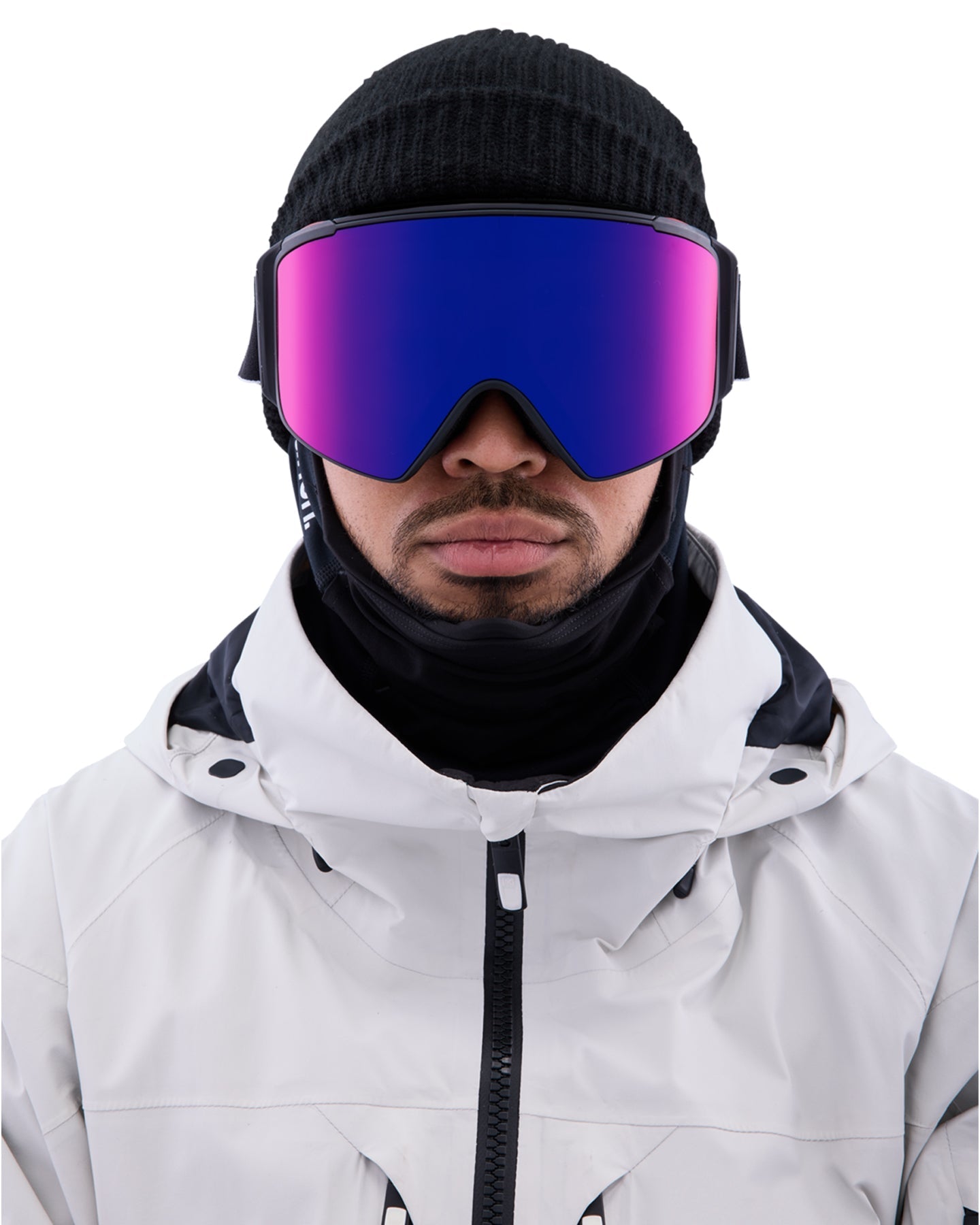 Anon M4S Cylindrical Low Bridge Fit Snow Goggles + Bonus Lens + MFI - Black / Perceive Sunny Red Men's Snow Goggles - SnowSkiersWarehouse