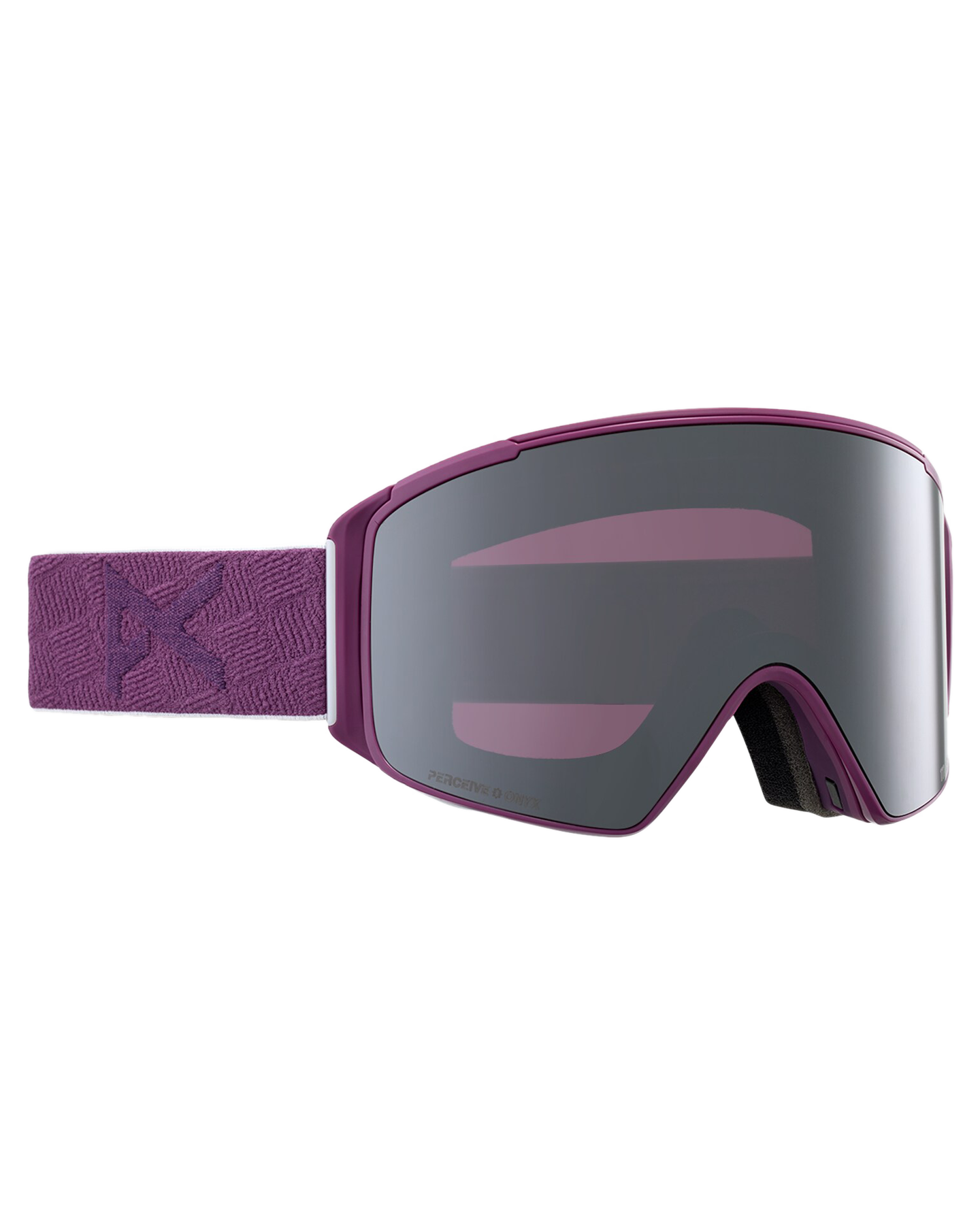 Anon M4S Cylindrical Low Bridge Snow Goggles + Bonus Lens - Grape/Perceive Sunny Onyx Lens Snow Goggles - Trojan Wake Ski Snow