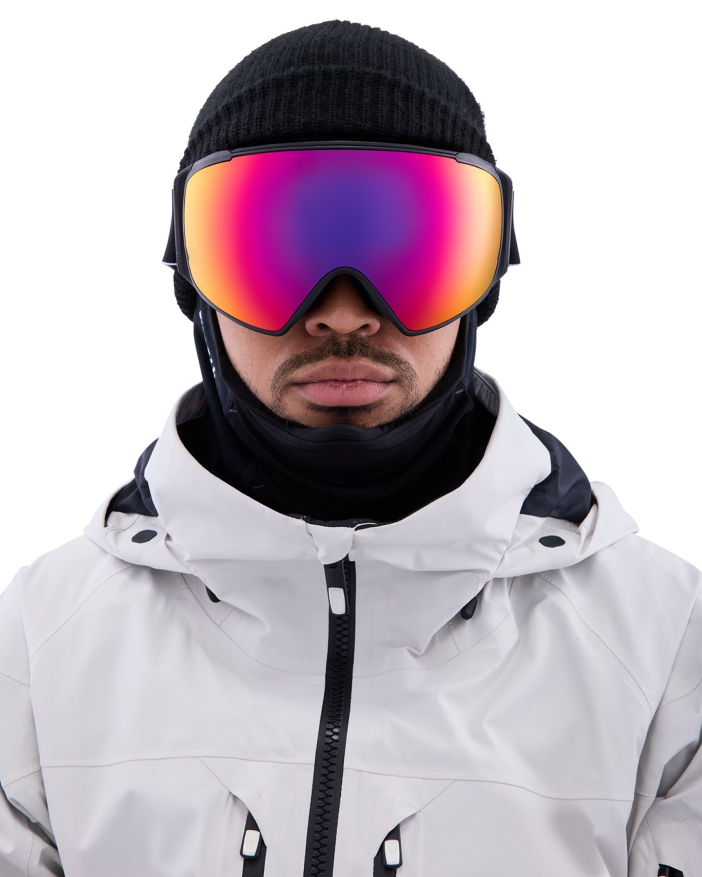 Anon M4S Toric Low Bridge Fit Snow Goggles + Bonus Lens + MFI - Black / Perceive Sunny Red Men's Snow Goggles - SnowSkiersWarehouse