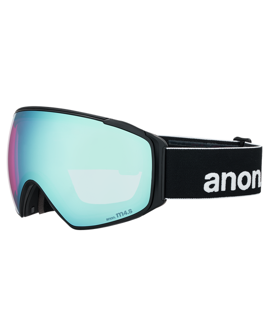 Anon M4S (Toric) Low Bridge Snow Goggles + Bonus Lens + MFI® Face Mask - Black/Perceive Variable Blue