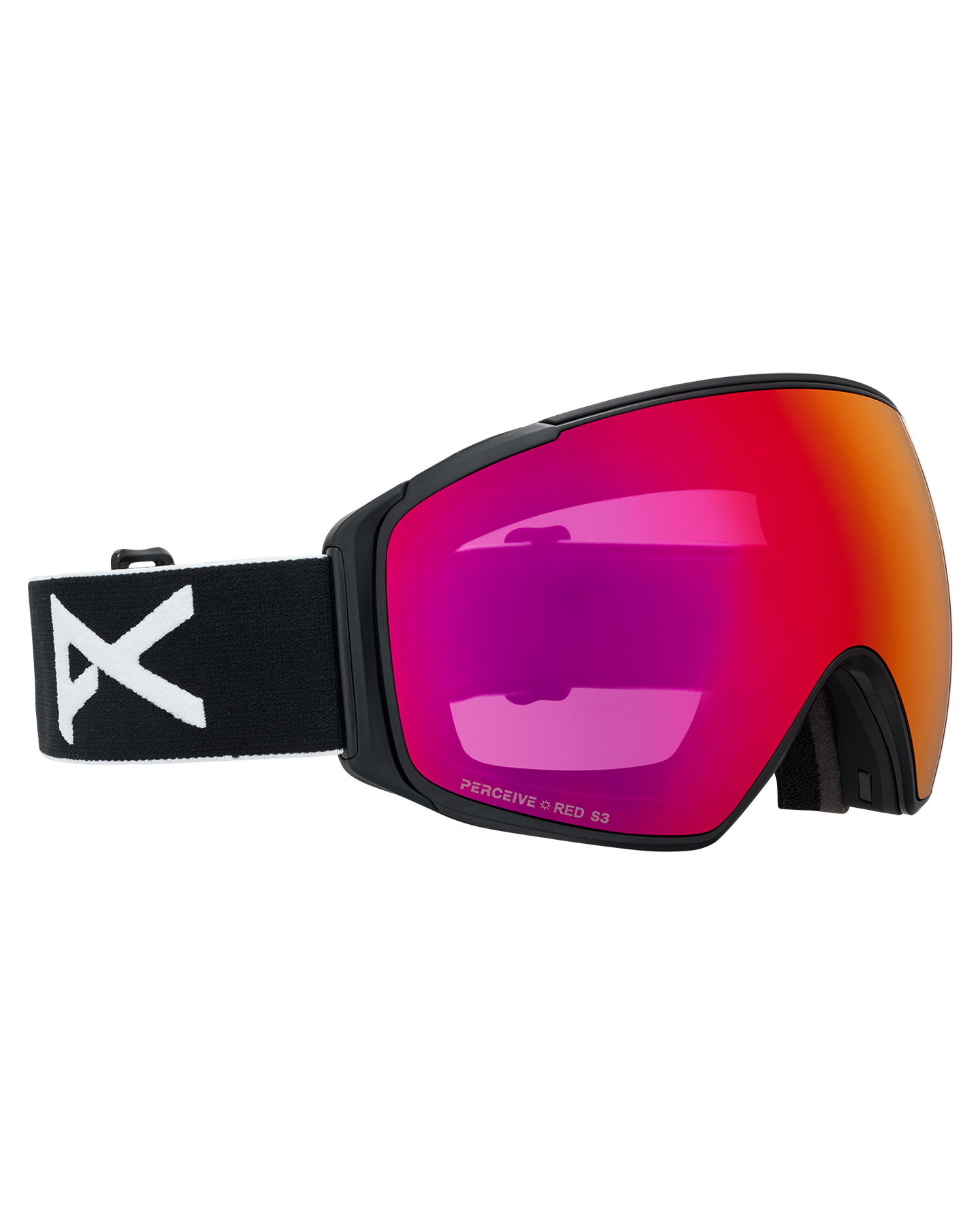 Anon M4S (Toric) Snow Goggles + Bonus Lens + MFI® Face Mask - Black/Perceive Sunny Red