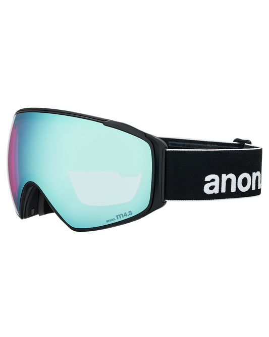 Anon M4S (Toric) Snow Goggles + Bonus Lens + MFI® Face Mask - Black/Perceive Variable Blue