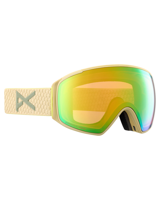 Anon M4S Toric Snow Goggles + Bonus Lens + Mfi® Face Mask - Mushroom/Perceive Variable Green Lens Snow Goggles - Trojan Wake Ski Snow