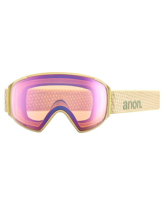 Anon M4S Toric Snow Goggles + Bonus Lens + Mfi® Face Mask - Mushroom/Perceive Variable Green Lens Snow Goggles - Trojan Wake Ski Snow