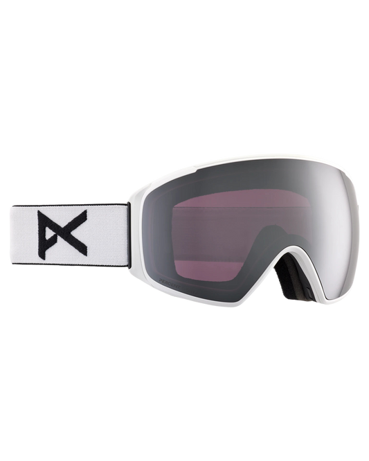 Anon M4S (Toric) Snow Goggles + Bonus Lens + Mfi® Face Mask - White | Perceive Sunny Onyx Unisex Snow Goggles - Trojan Wake Ski Snow