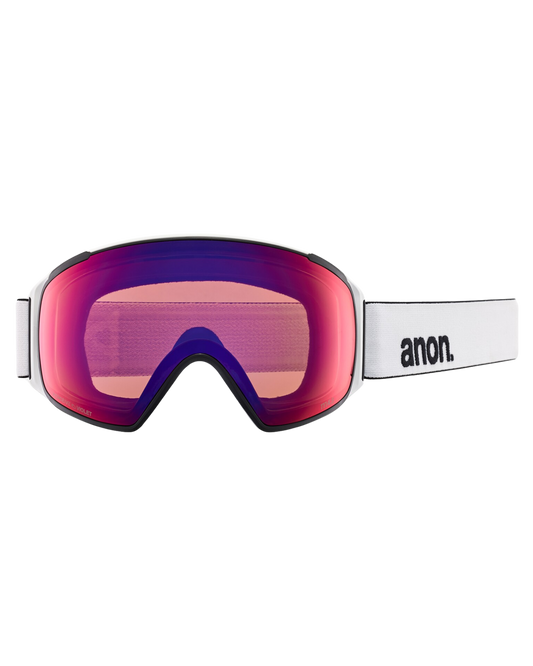 Anon M4S (Toric) Snow Goggles + Bonus Lens + Mfi® Face Mask - White | Perceive Sunny Onyx Unisex Snow Goggles - Trojan Wake Ski Snow