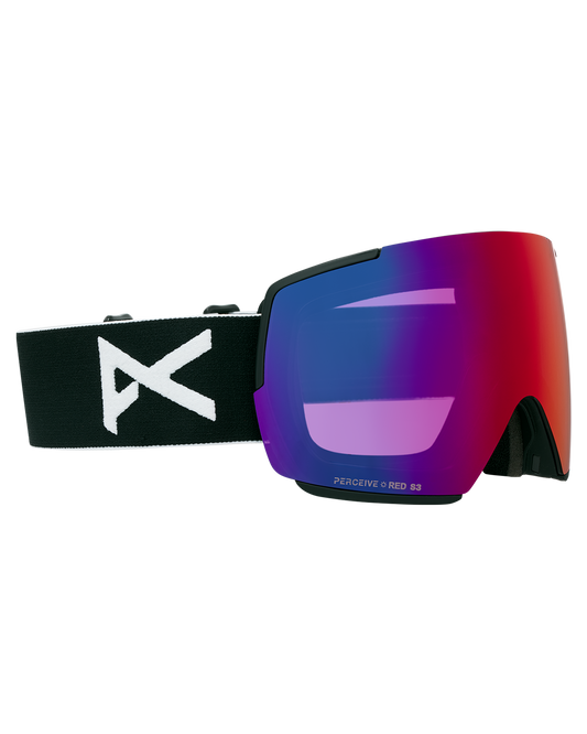 Anon M5 Snow Goggles + Bonus Lens + MFI® Face Mask - Black/Perceive Sunny Red