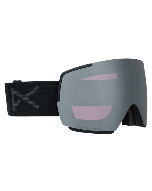 Anon M5 Low Bridge Snow Goggles + Bonus Lens + MFI® Face Mask - Smoke/Perceive Sunny Onyx Unisex Snow Goggles - Trojan Wake Ski Snow