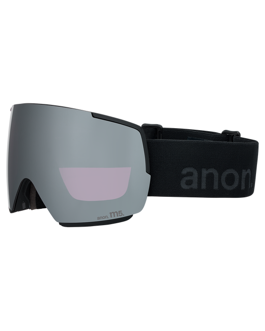 Anon M5 Low Bridge Snow Goggles + Bonus Lens + MFI® Face Mask - Smoke/Perceive Sunny Onyx Unisex Snow Goggles - Trojan Wake Ski Snow
