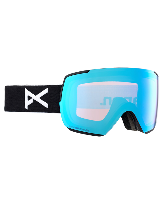 Anon M5S Low Bridge Snow Goggles - Black/Perceive Variable Blue Lens Snow Goggles - Trojan Wake Ski Snow