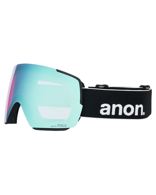 Anon M5S Snow Goggles + Bonus Lens + MFI® Face Mask - Black/Perceive Variable Blue