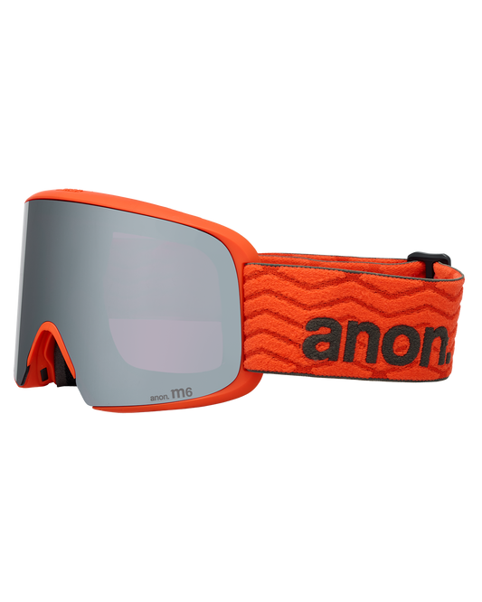 Anon M6 Low Bridge Snow Goggles + Bonus Lens + MFI® Face Mask - Fiesta Red/Perceive Sunny Onyx