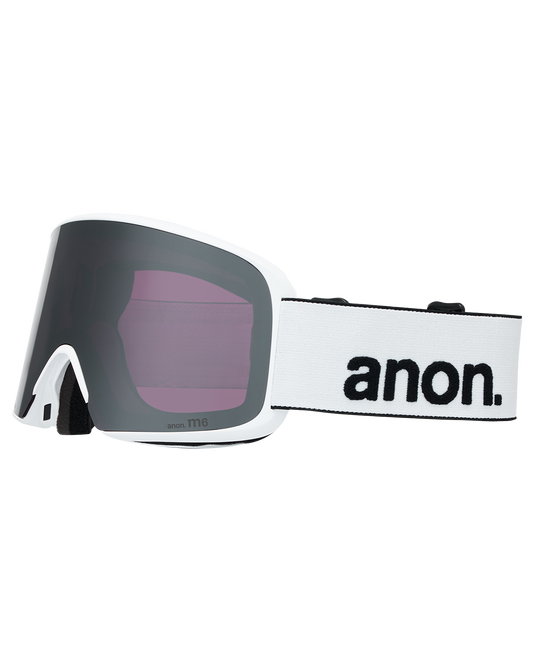 Anon M6 Low Bridge Snow Goggles + Bonus Lens + MFI® Face Mask - White/Perceive Sunny Onyx