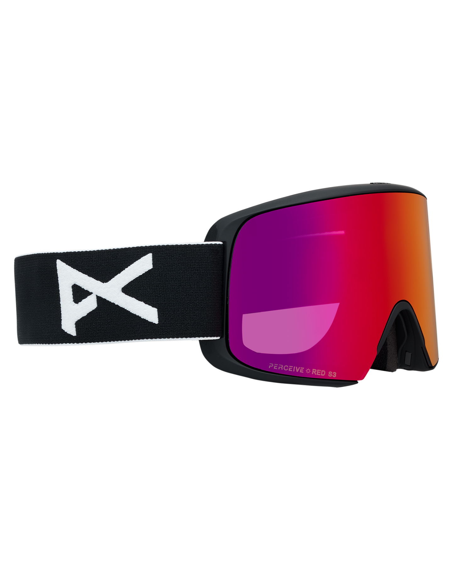 Anon M6S Low Bridge Snow Goggles + Bonus Lens + MFI® Face Mask - Black/Perceive Sunny Red