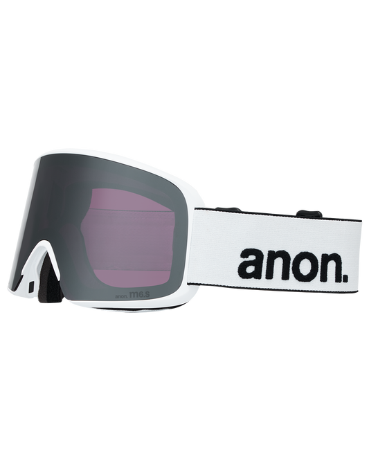 Anon M6S Low Bridge Snow Goggles + Bonus Lens + MFI® Face Mask - White/Perceive Sunny Onyx