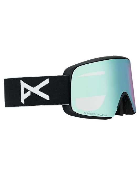 Anon M6S Snow Goggles + Bonus Lens + MFI® Face Mask - Black/Perceive Variable Blue