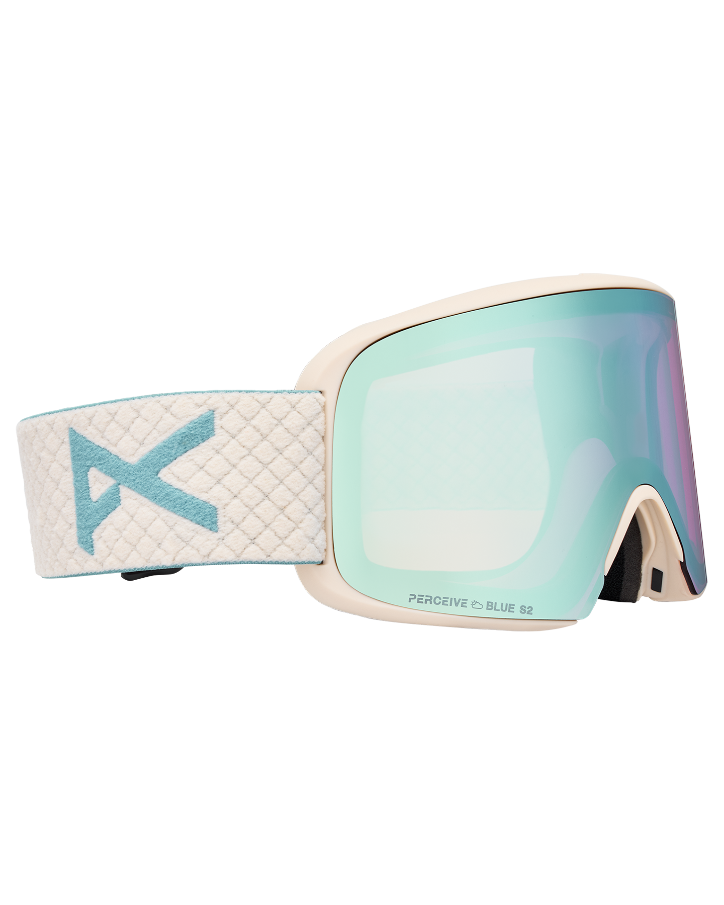 Anon M6S Snow Goggles + Bonus Lens + MFI® Face Mask - Oat/Perceive Variable Blue