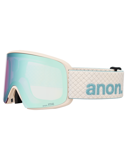 Anon M6S Snow Goggles + Bonus Lens + MFI® Face Mask - Oat/Perceive Variable Blue