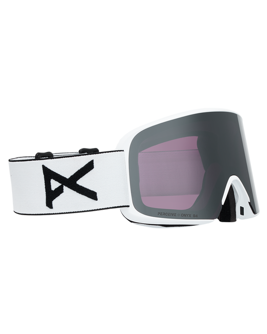 Anon M6S Snow Goggles + Bonus Lens + MFI® Face Mask - White/Perceive Sunny Onyx