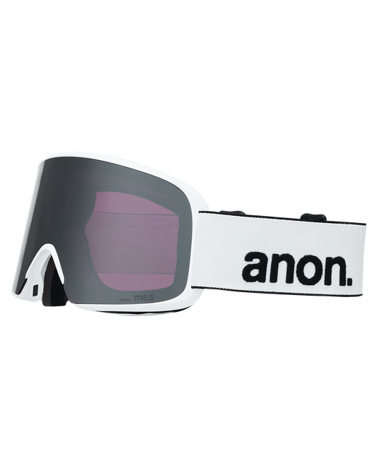 Anon M6S Snow Goggles + Bonus Lens + MFI® Face Mask - White/Perceive Sunny Onyx