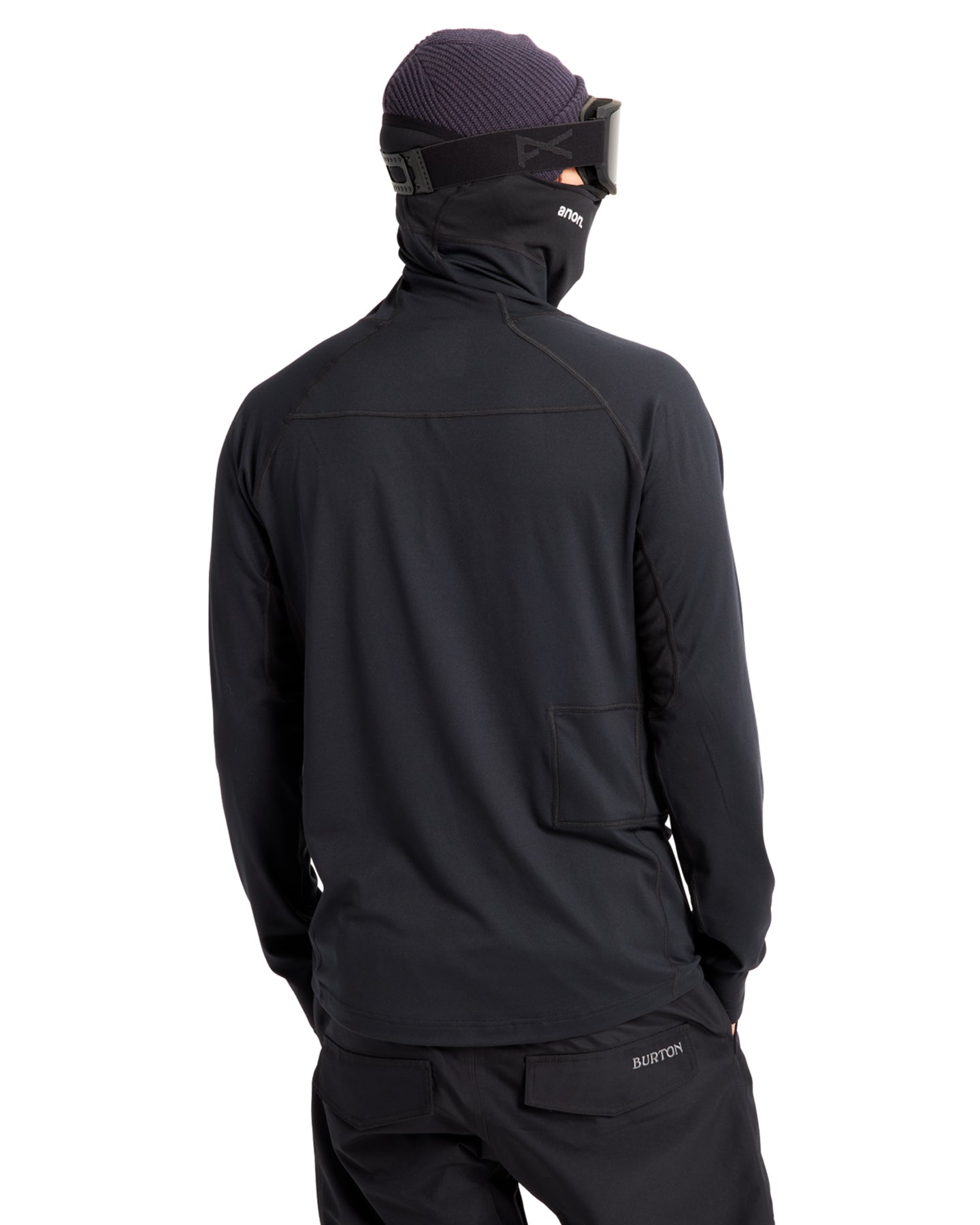 Anon MFI Lightweight Long Sleeve Base Layer Top - Black Thermals - Trojan Wake Ski Snow