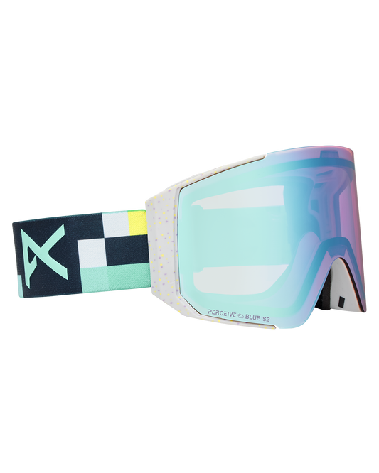 Anon Sync Snow Goggles + Bonus Lens + MFI® Face Mask - Pixel/Perceive Variable Blue