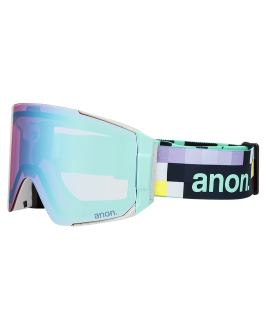 Anon Sync Snow Goggles + Bonus Lens + MFI® Face Mask - Pixel/Perceive Variable Blue