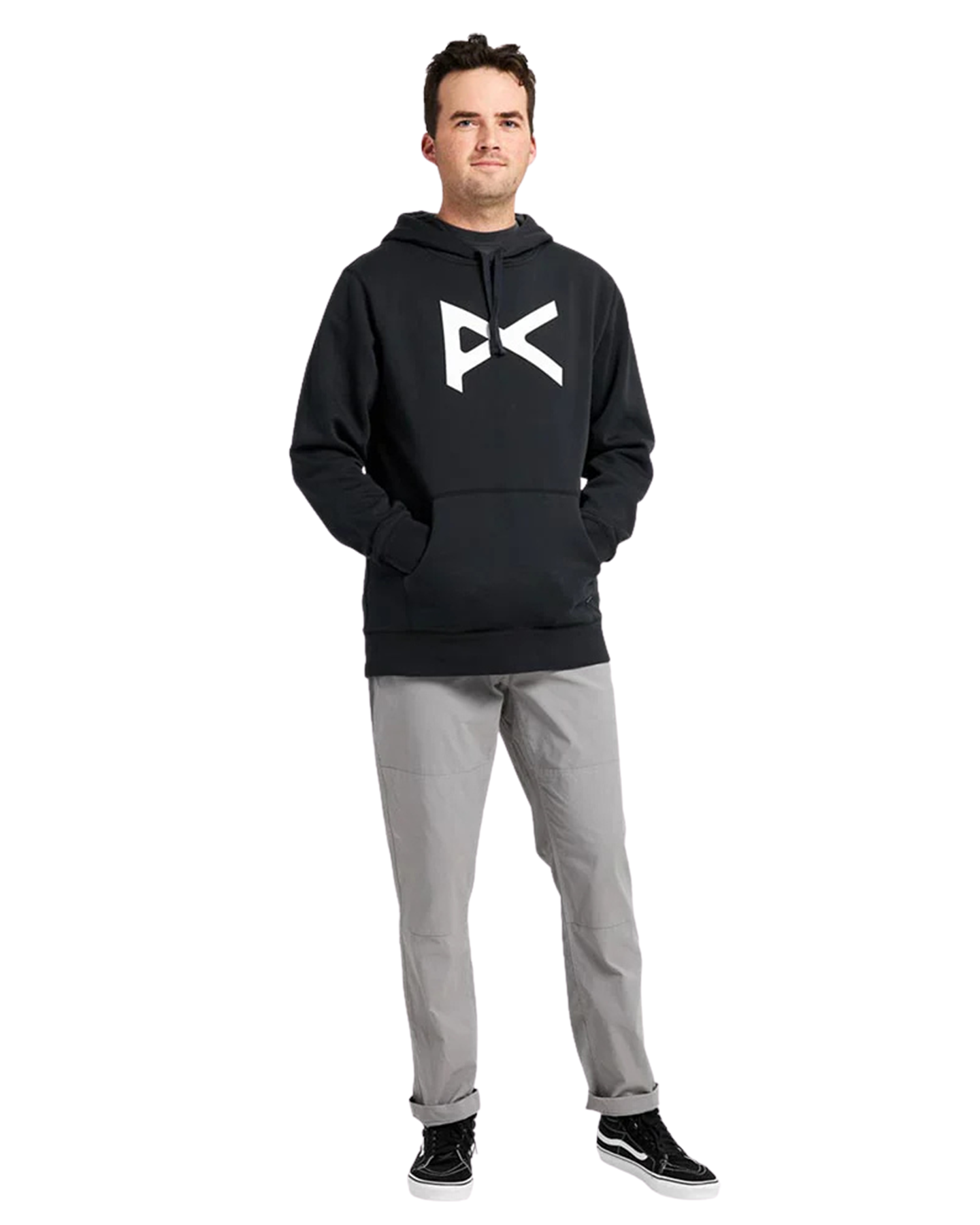 Anon Pullover Hoodie - Black/White Unisex Hoodies - Trojan Wake Ski Snow