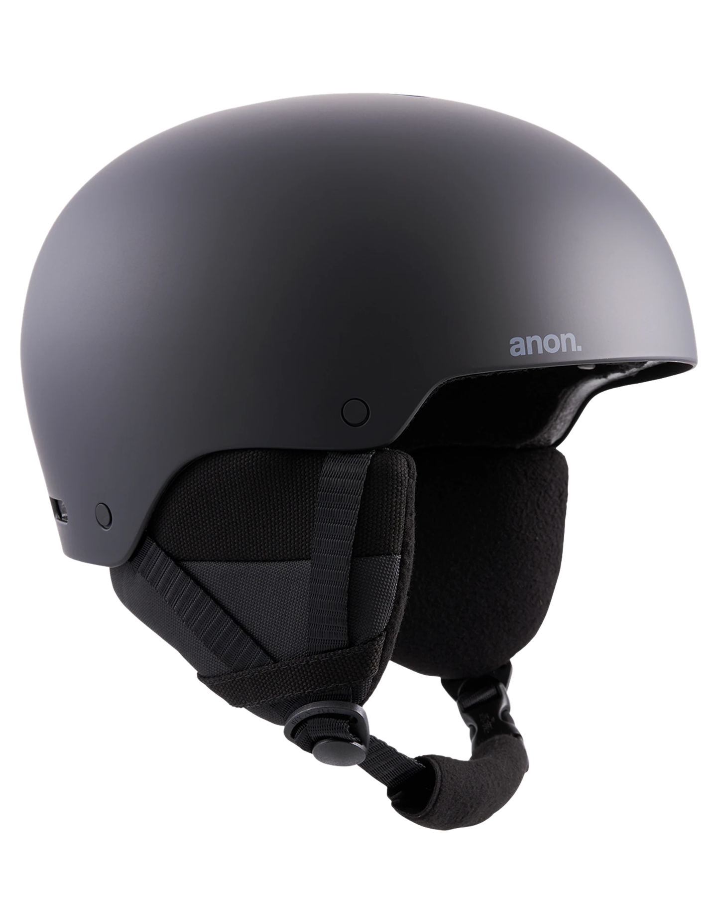 Anon Raider 3 Round Fit Snow Helmet - Black Men's Snow Helmets - Trojan Wake Ski Snow