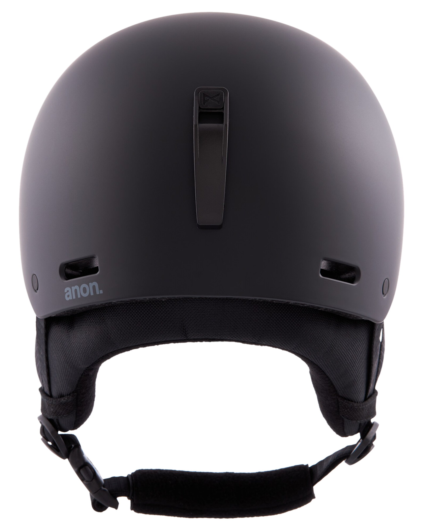 Anon Raider 3 Round Fit Snow Helmet - Black Men's Snow Helmets - Trojan Wake Ski Snow