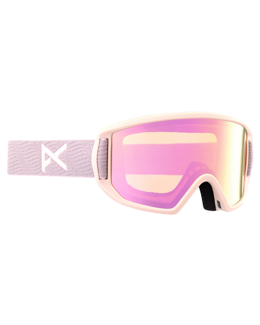 Anon Relapse Jr. Snow Goggles + Mfi® Face Mask - Elderberry/Pink Amber Lens Kids' Snow Goggles - Trojan Wake Ski Snow