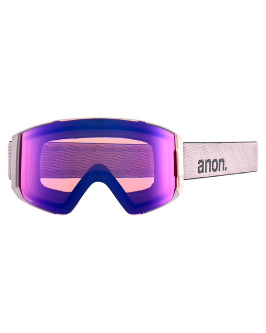 Anon Sync Low Bridge Fit Snow Goggles + Bonus Lens - Elderberry / Perceive Sunny Onyx Men's Snow Goggles - SnowSkiersWarehouse