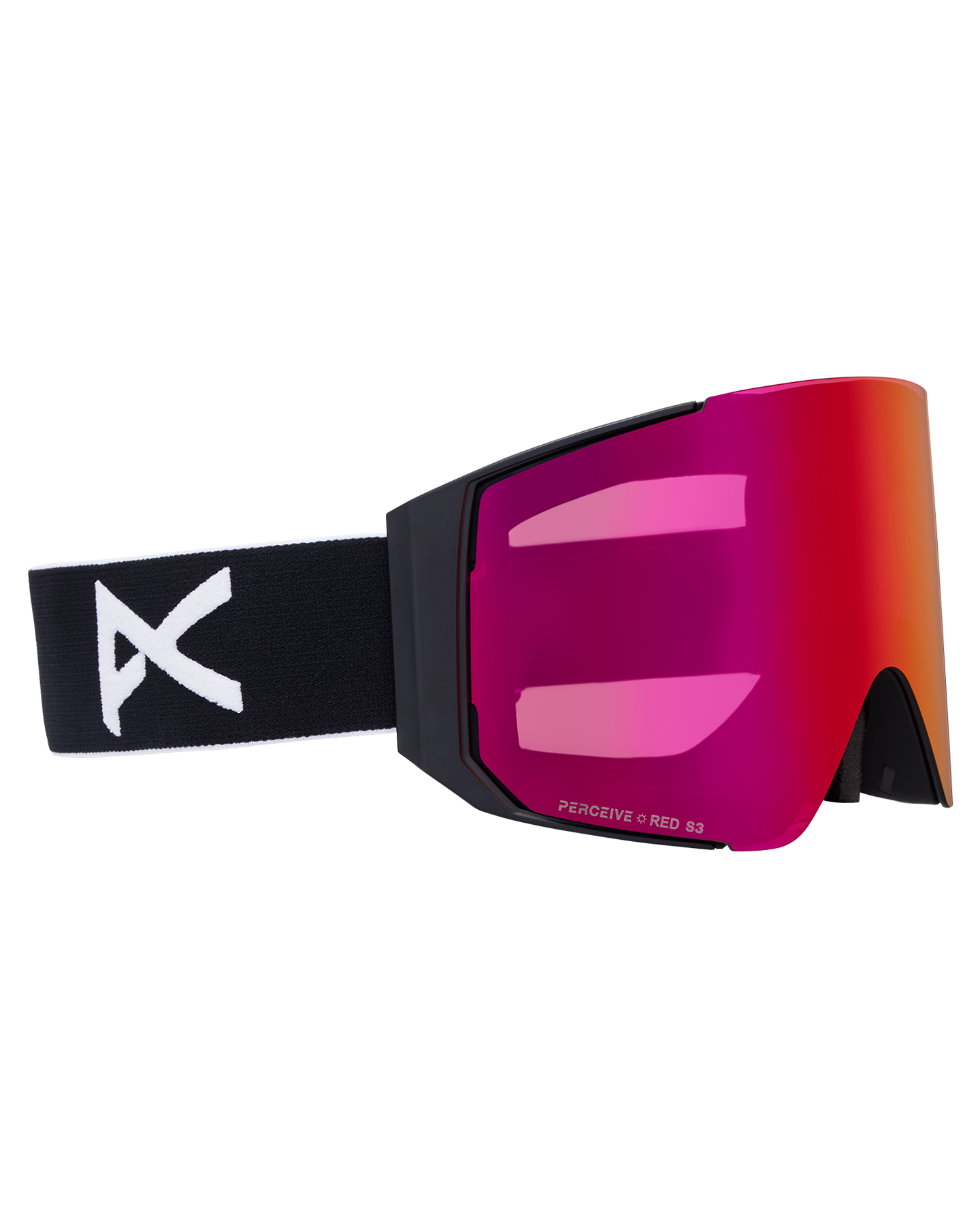 Anon Sync Low Bridge Snow Goggles + Bonus Lens + MFI® Face Mask - Black/Perceive Sunny Red