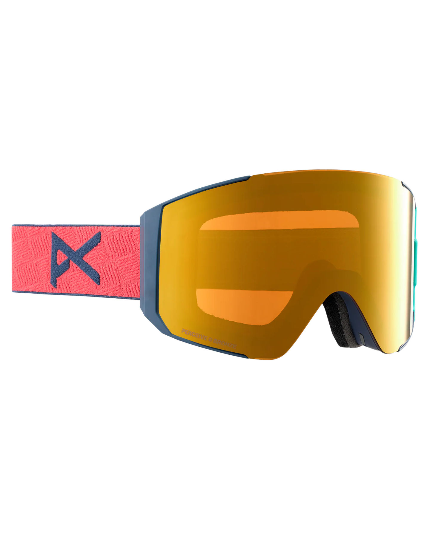 Anon Sync Snow Goggles + Bonus Lens - Coral/Perceive Sunny Bronze Lens Snow Goggles - Trojan Wake Ski Snow