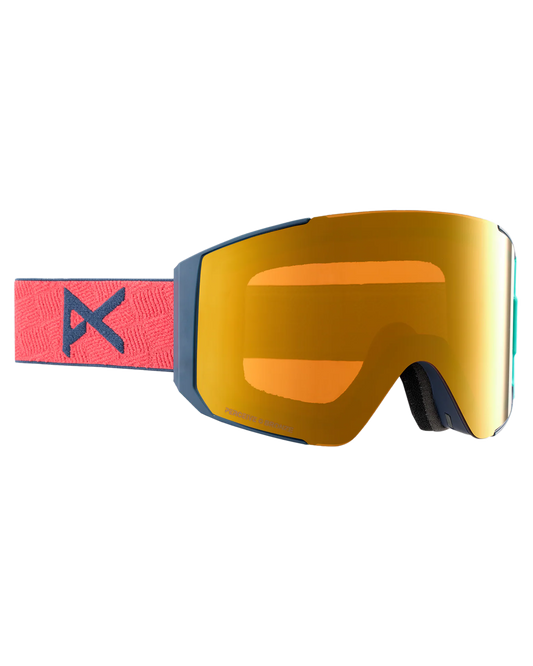 Anon Sync Snow Goggles + Bonus Lens - Coral/Perceive Sunny Bronze Lens Snow Goggles - Trojan Wake Ski Snow