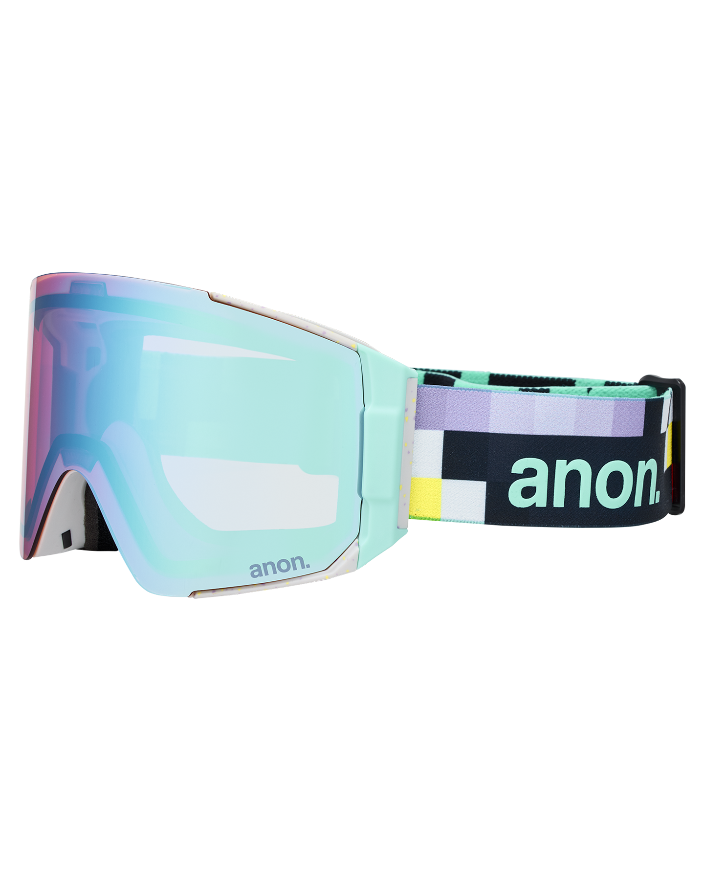 Anon Sync Snow Goggles + Bonus Lens + MFI® Face Mask - Pixel/Perceive Variable Blue Unisex Snow Goggles - Trojan Wake Ski Snow