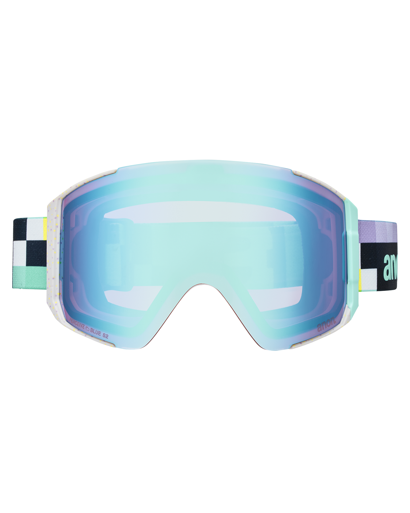 Anon Sync Snow Goggles + Bonus Lens + MFI® Face Mask - Pixel/Perceive Variable Blue Unisex Snow Goggles - Trojan Wake Ski Snow