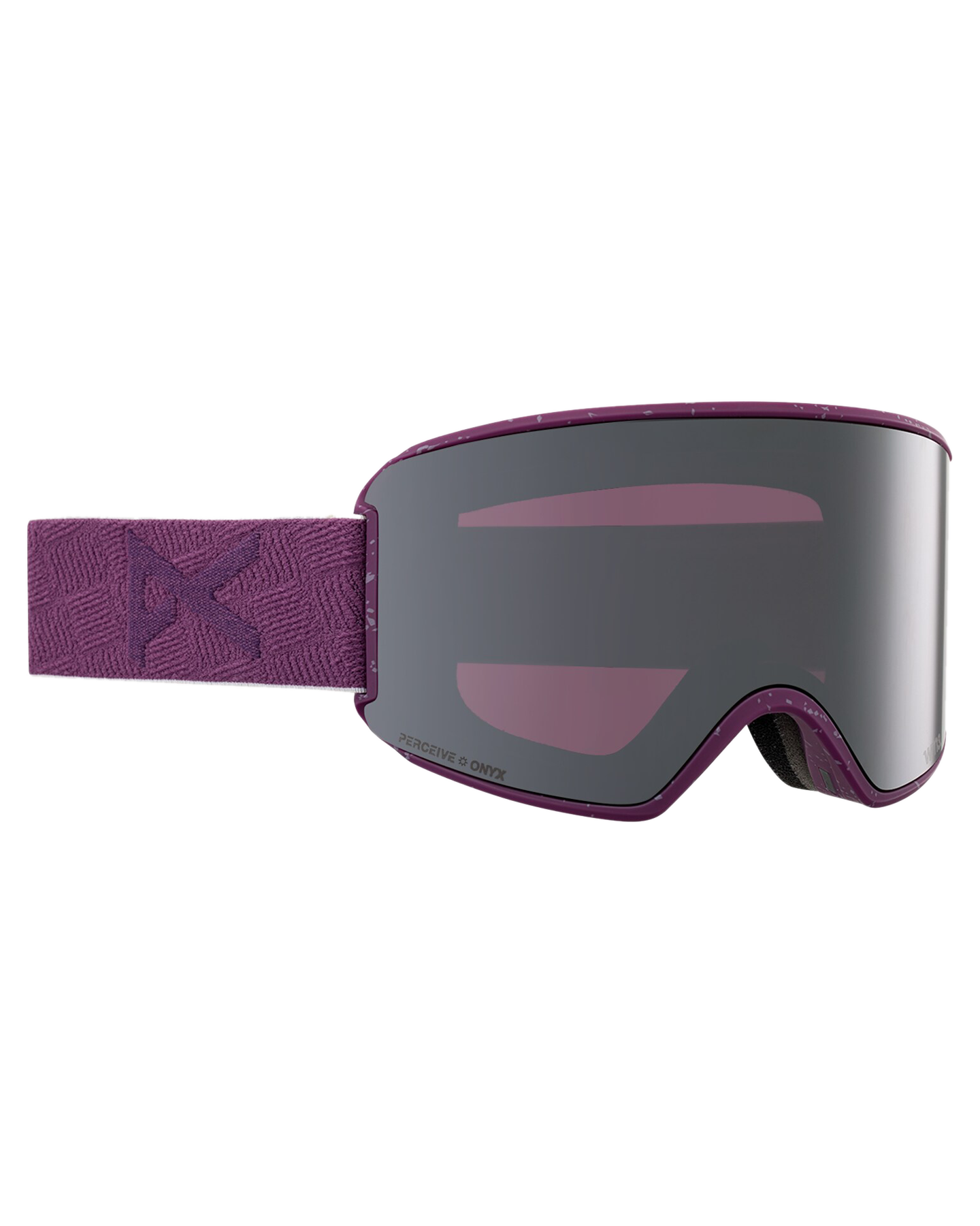 Anon Women's M3 Snow Goggles + Bonus Lens + Mfi® Face Mask - Grape/Perceive Sunny Onyx Lens Snow Goggles - Trojan Wake Ski Snow