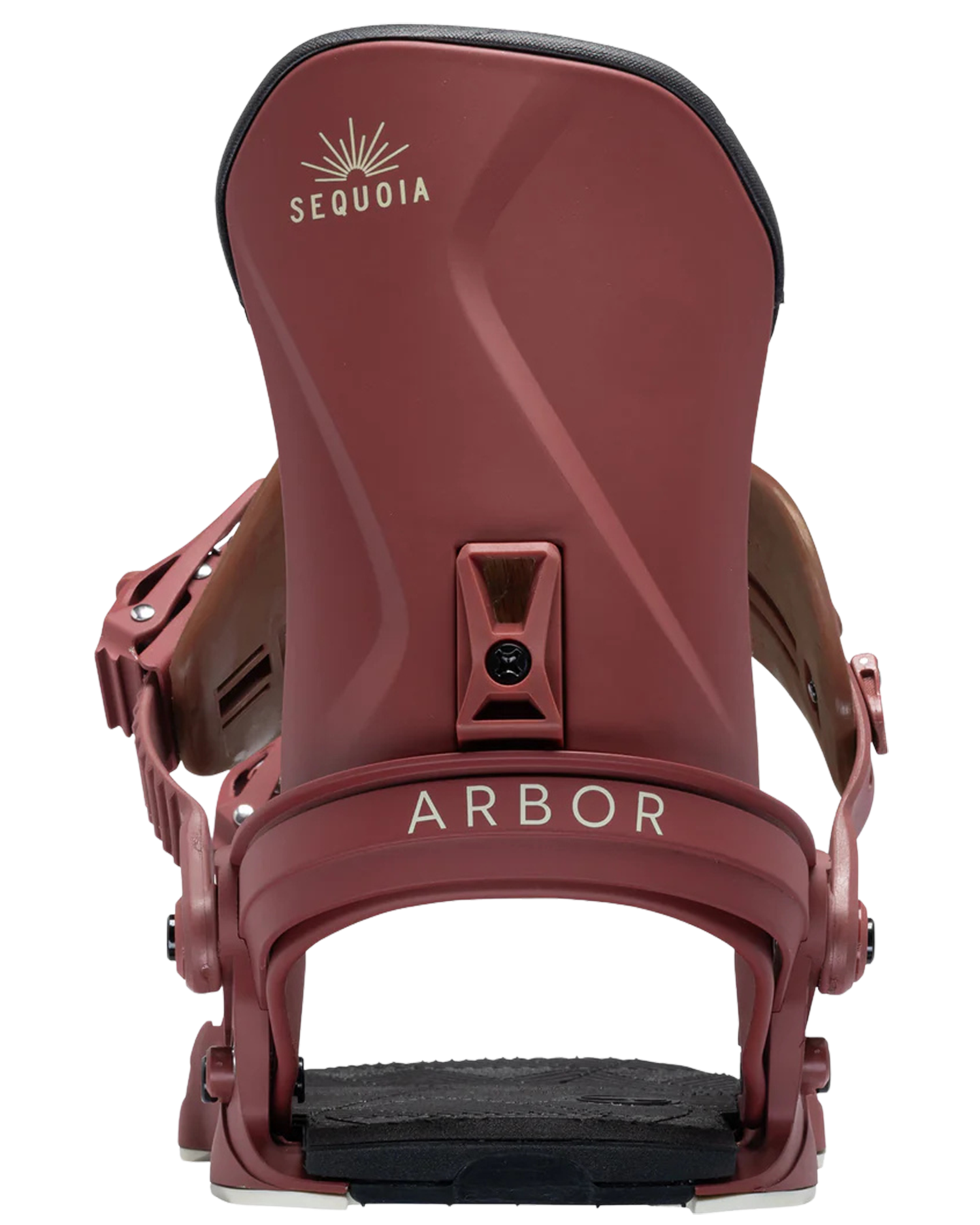 Arbor Sequoia Womens Snowboard Binding - Maroon - 2023 Snowboard Bindings - Trojan Wake Ski Snow