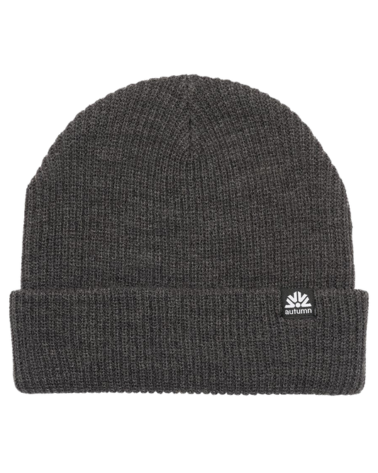 Autumn Simple Beanie - Charcoal Unisex Beanies - Trojan Wake Ski Snow