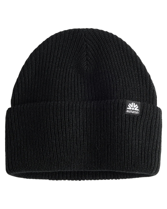 Autumn Simple Solid Beanie - Black