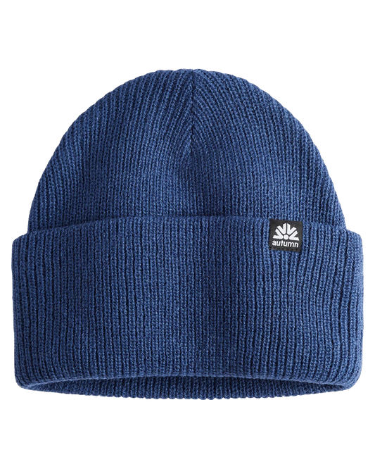 Autumn Simple Solid Beanie - Deep Ocean